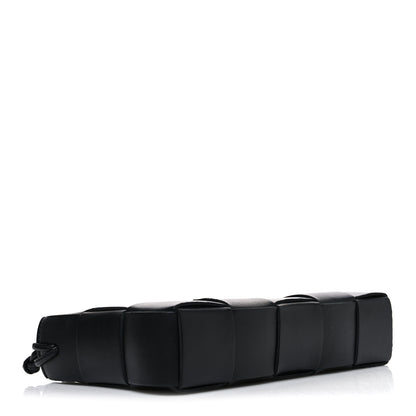 Bottega Veneta Calfskin Maxi Intrecciato Cassette Pouch On Strap Black 4 of 11