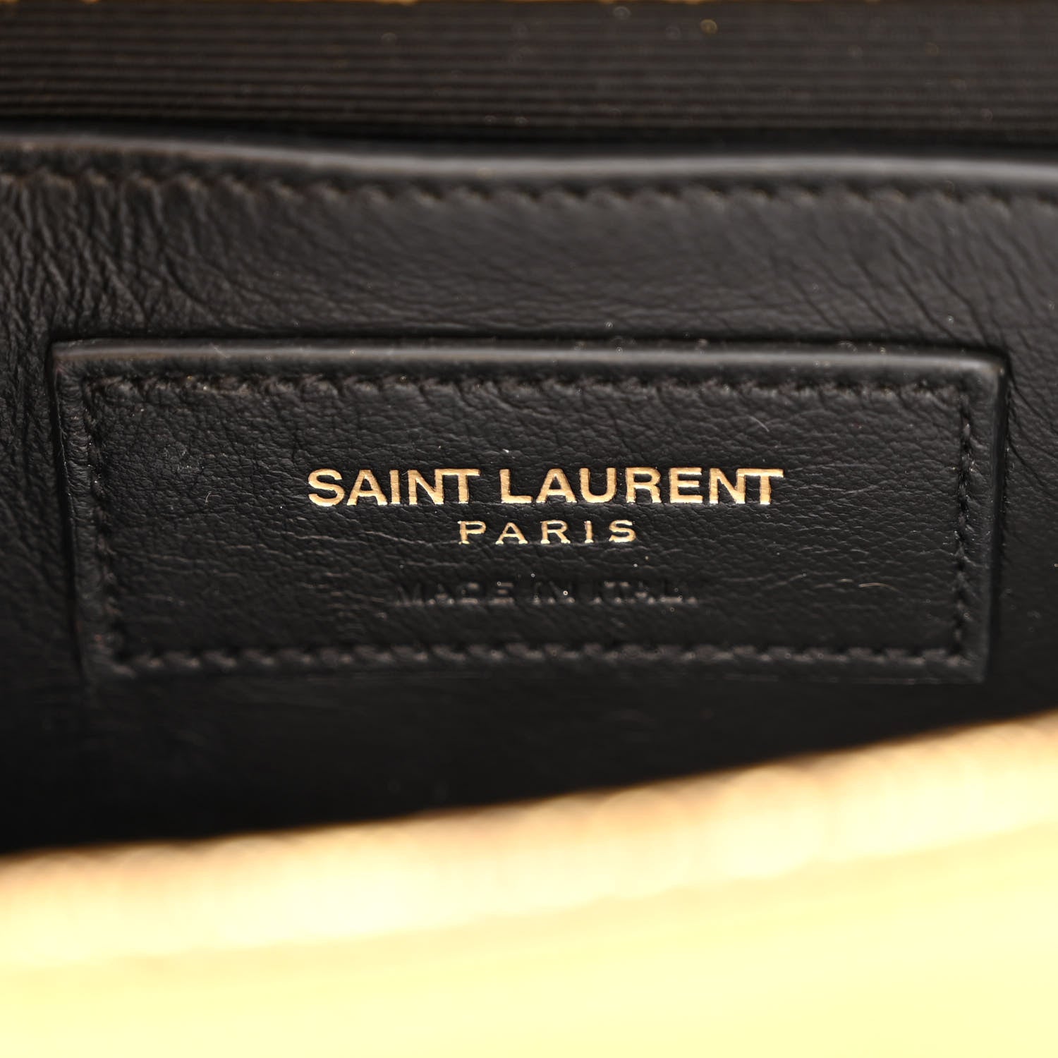 Saint Laurent Metallic Calfskin Small Classic Monogram Kate Tassel Satchel Gold 6 of 12