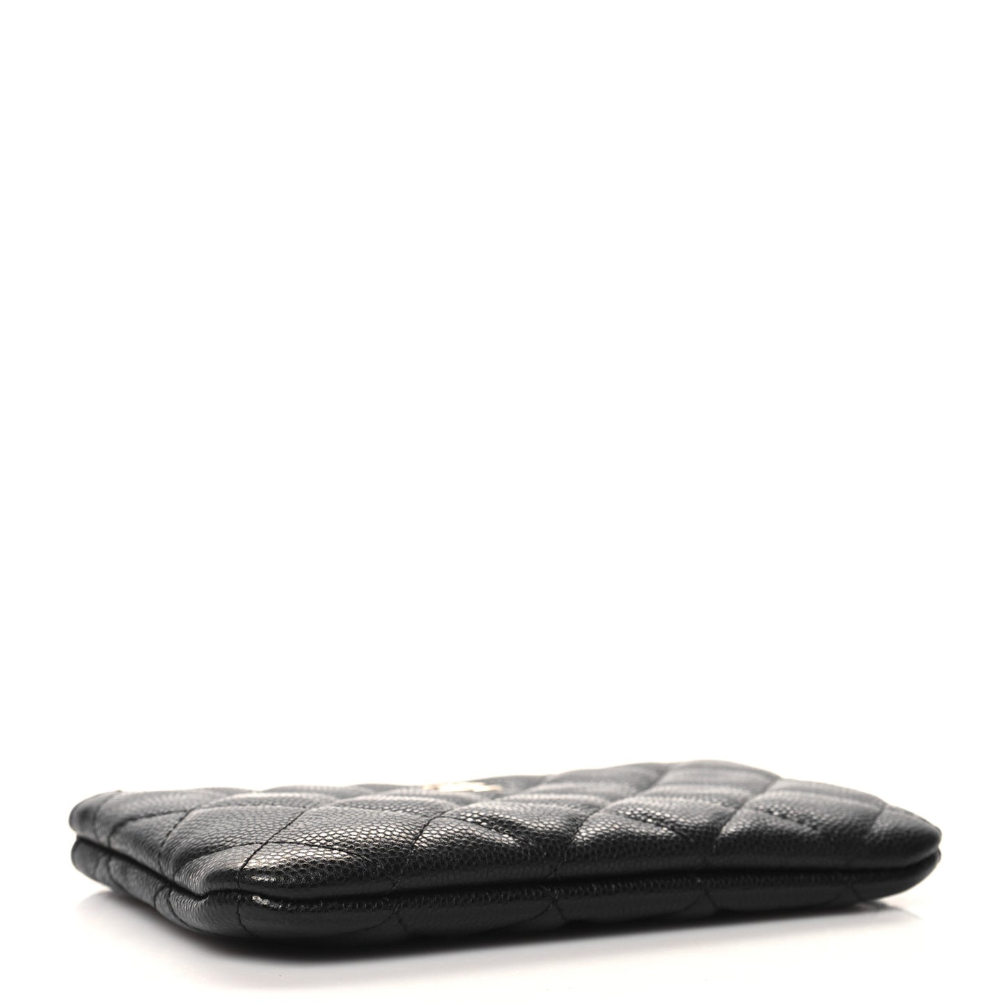 Caviar Quilted Small Cosmetic Case Black