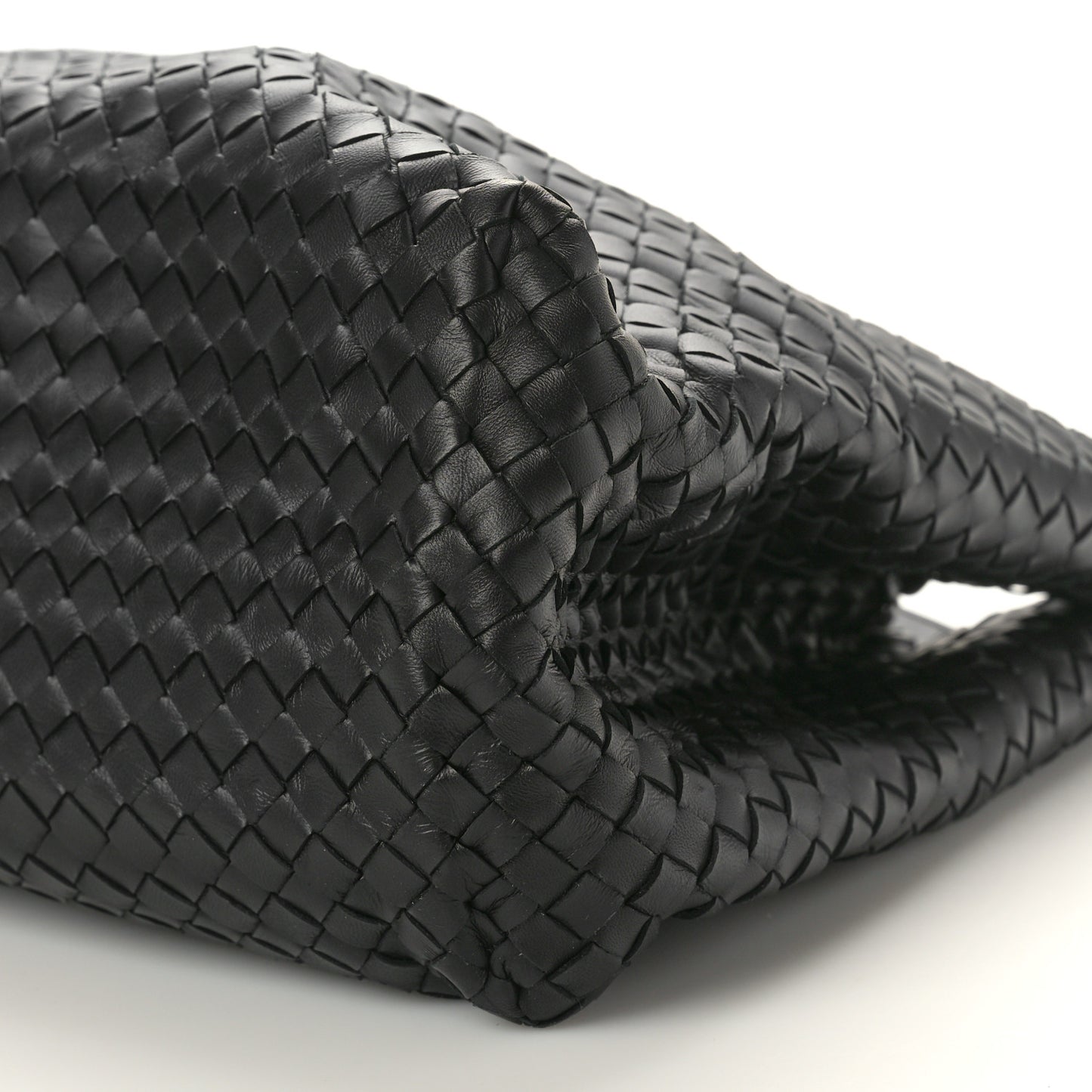 Nappa Intrecciato Classic Chain Strap Tote Black