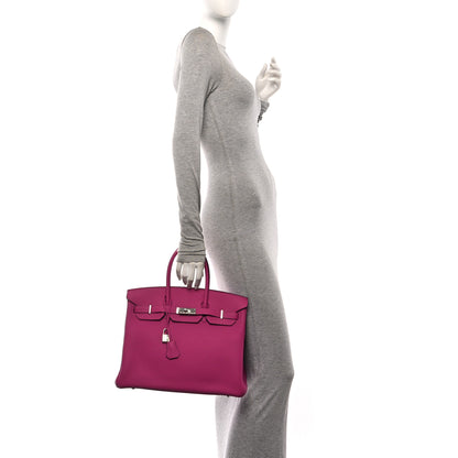 Hermes Togo Birkin 35 Rose Pourpre 2 of 13