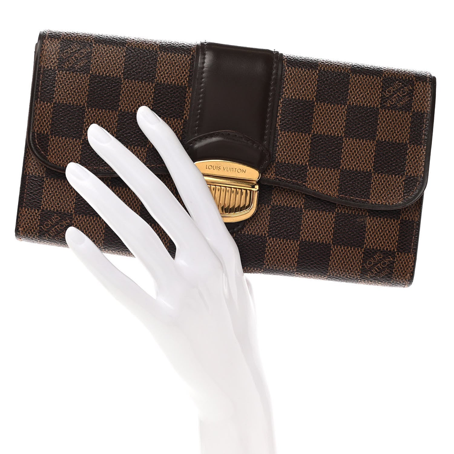 Louis Vuitton Damier Ebene Sistina Wallet 2 of 7