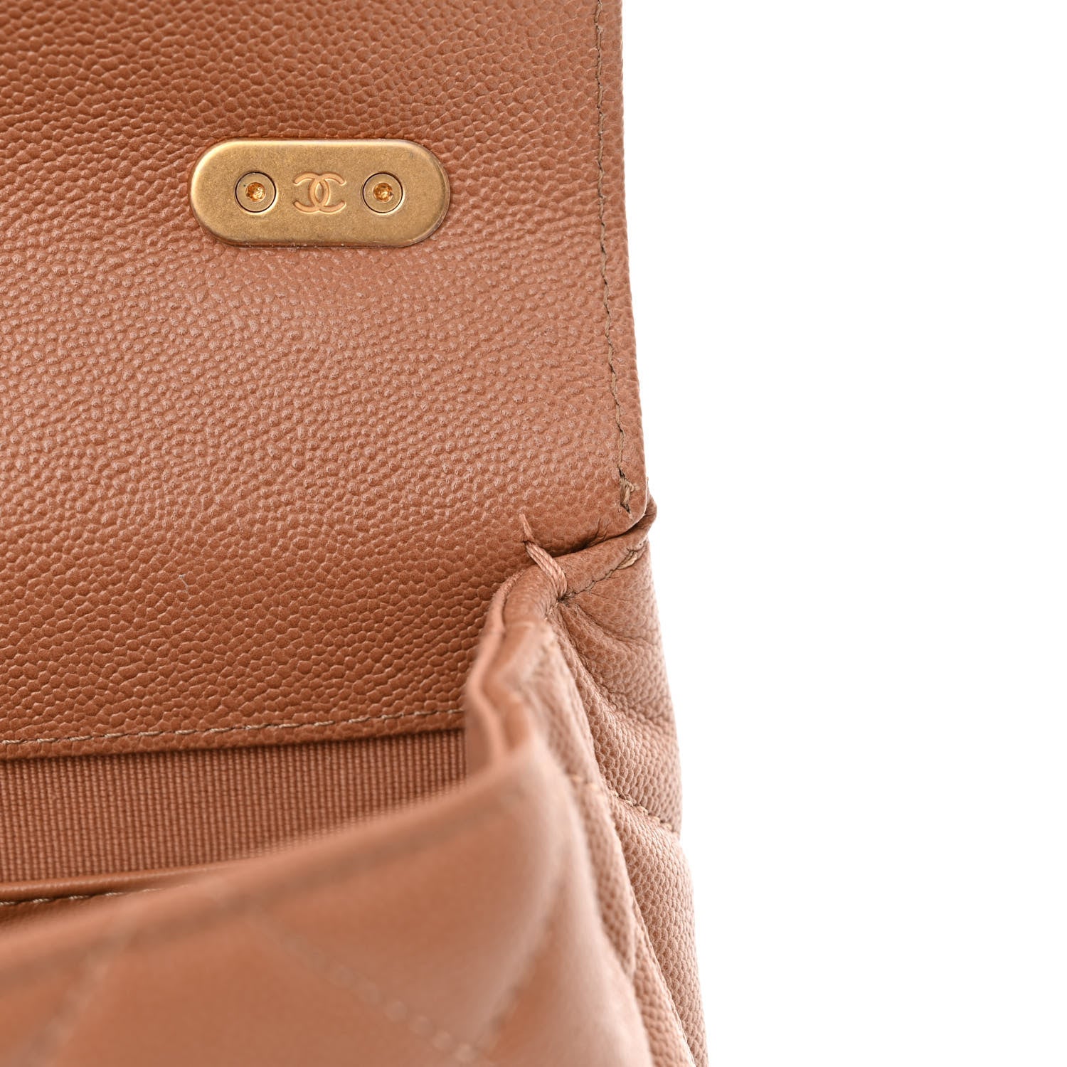 Chanel Caviar Quilted Small Flap Dark Beige 11 of 11