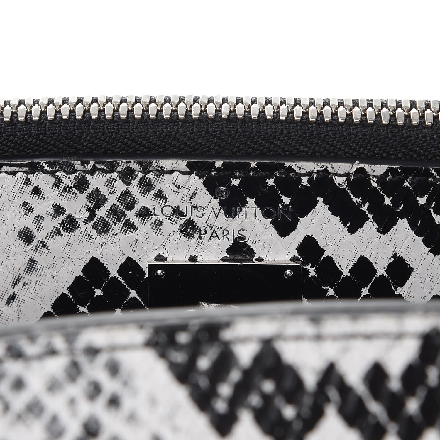 Louis Vuitton Python City Steamer PM Black White 7 of 11