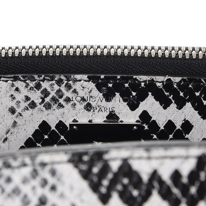Louis Vuitton Python City Steamer PM Black White 7 of 11