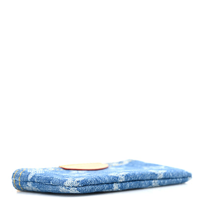 Louis Vuitton Monogram Denim Key Pouch Denim Blue 4 of 6
