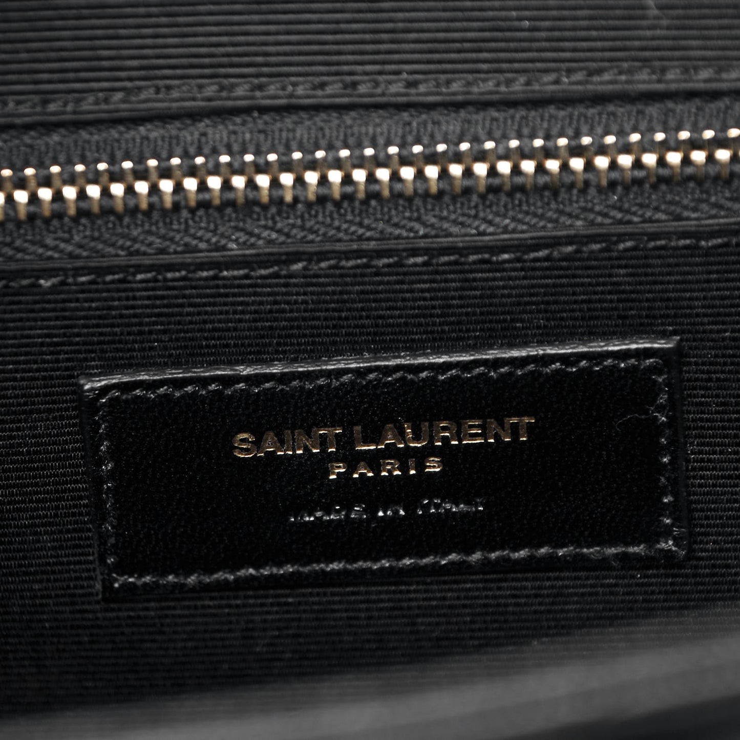 Smooth Calfskin Matelasse Chevron Large Monogram Satchel Black