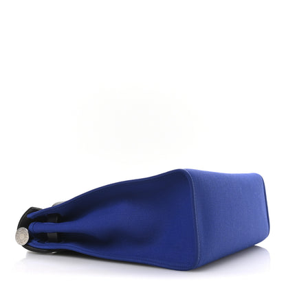 Hermes Toile Vache Hunter Herbag Zip 31 PM Bleu Electrique Bleu Indigo 5 of 11