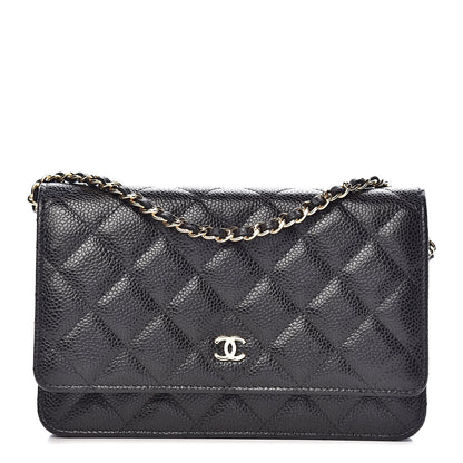 Chanel Caviar Quilted Wallet On Chain WOC Black 1 of 12