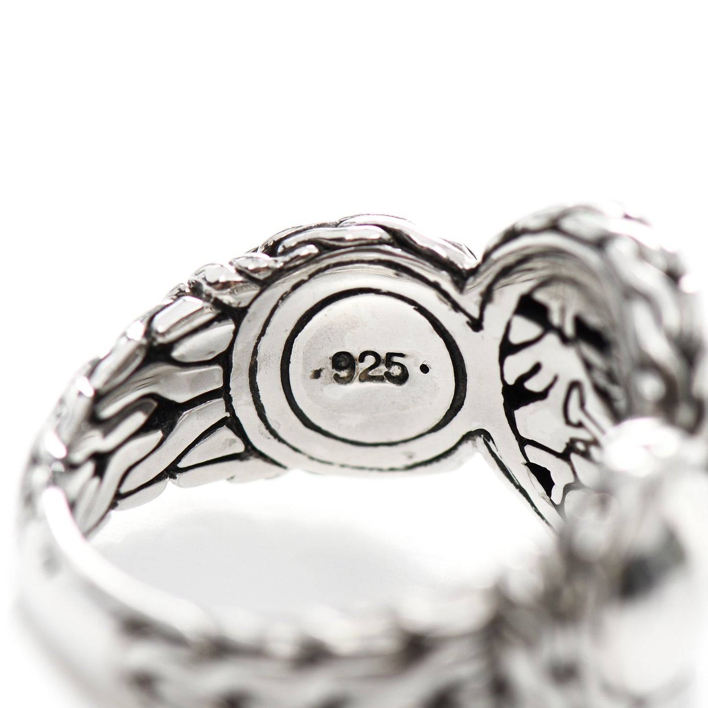 Sterling Silver Palu Hammered Ring 54 7