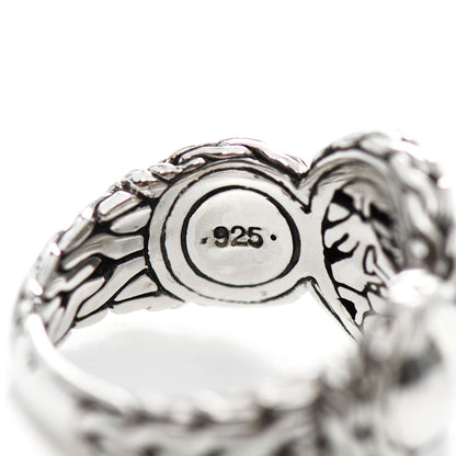 John Hardy Sterling Silver Palu Hammered Ring 54 7 5 of 5