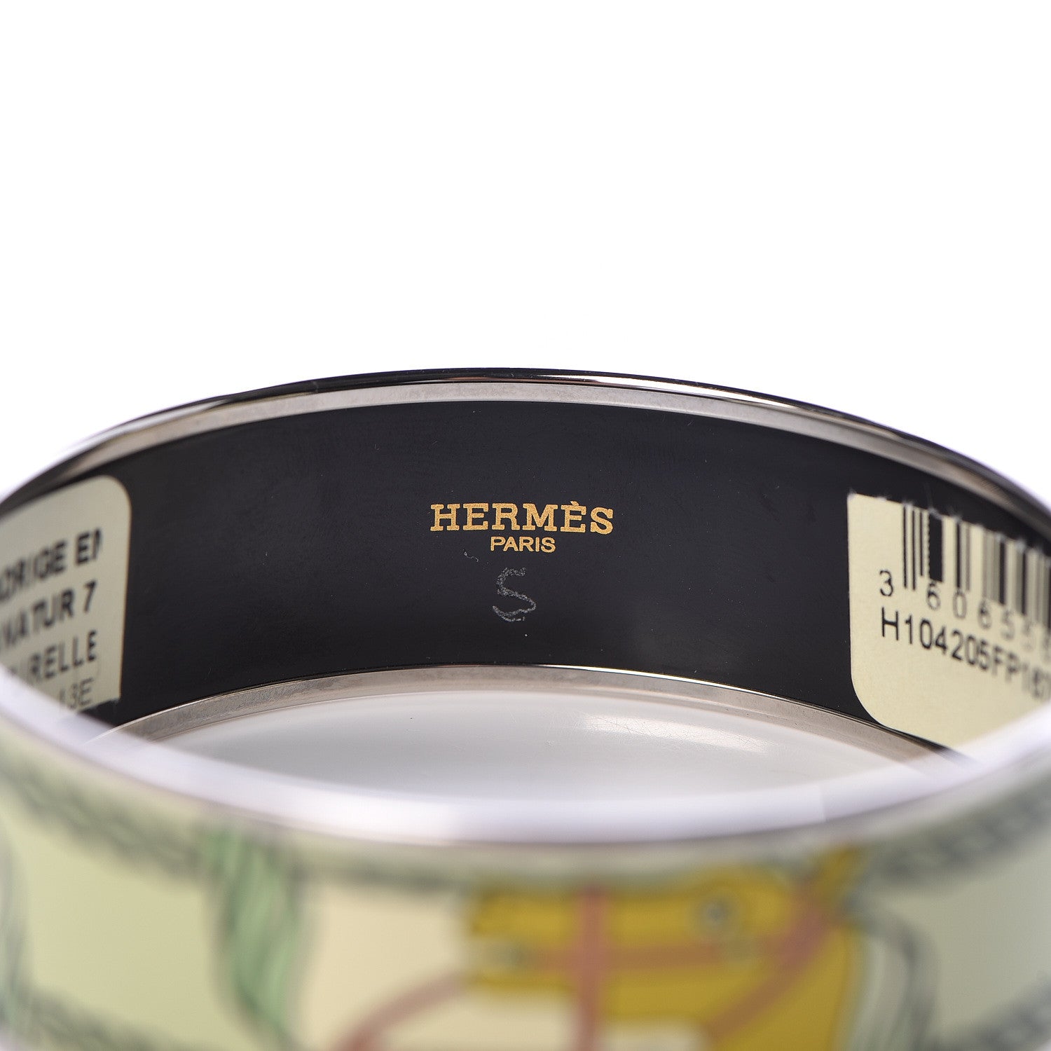 Hermes Enamel Printed Wide Quadrige Bracelet 70 Histoires Naturelle 4 of 4