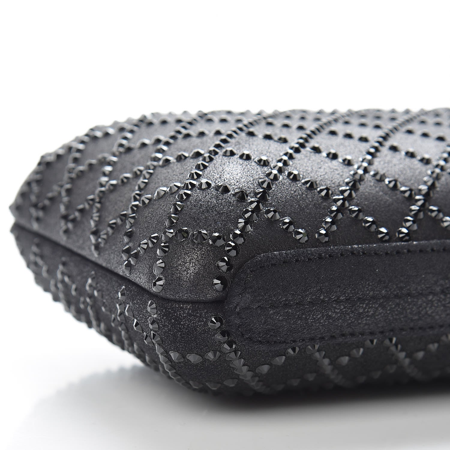 Chanel Iridescent Lambskin Crystal Quilted Clutch Black 8 of 9