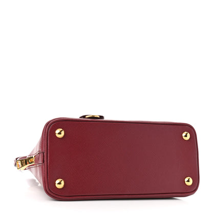 Prada Saffiano Lux Mini Promenade Tote Cerise 3 of 8