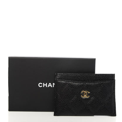 Chanel Caviar Quilted Card Holder Black 9 of 9