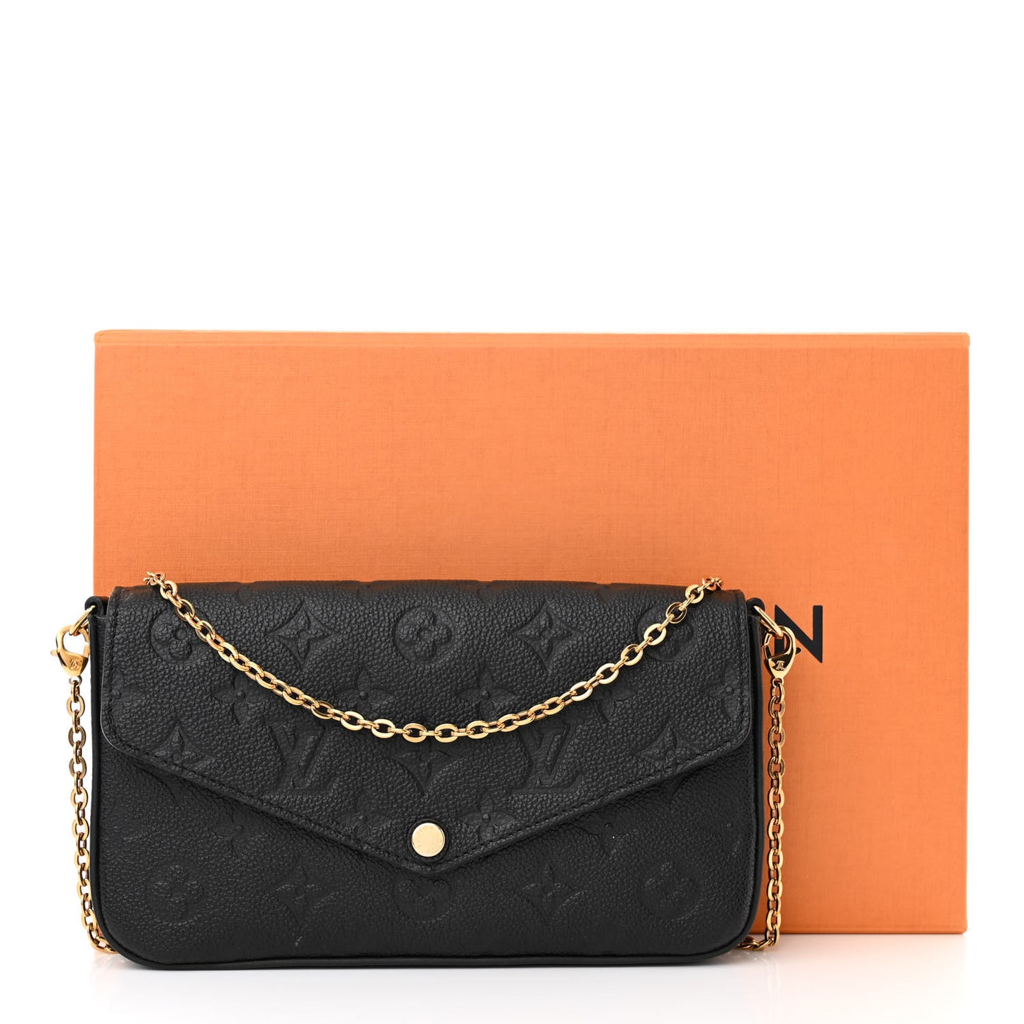 Empreinte Pochette Felicie Chain Wallet Black