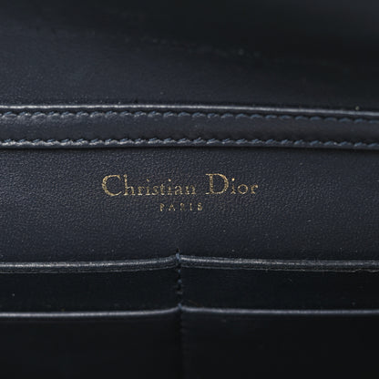 Christian Dior Metallic Patent Micro-Cannage Diorama Wallet on Chain Pouch Gold 6 of 10