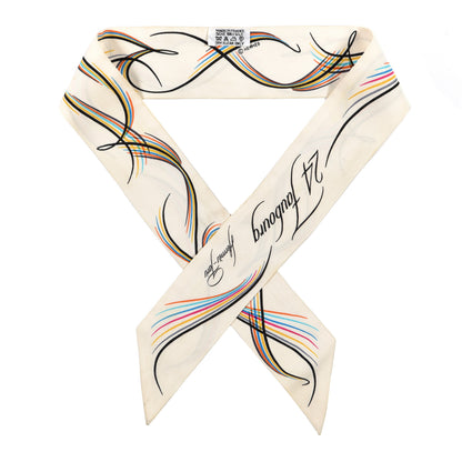 Hermes Silk 24 Faubourg Twilly Scarf Blanc 1 of 3