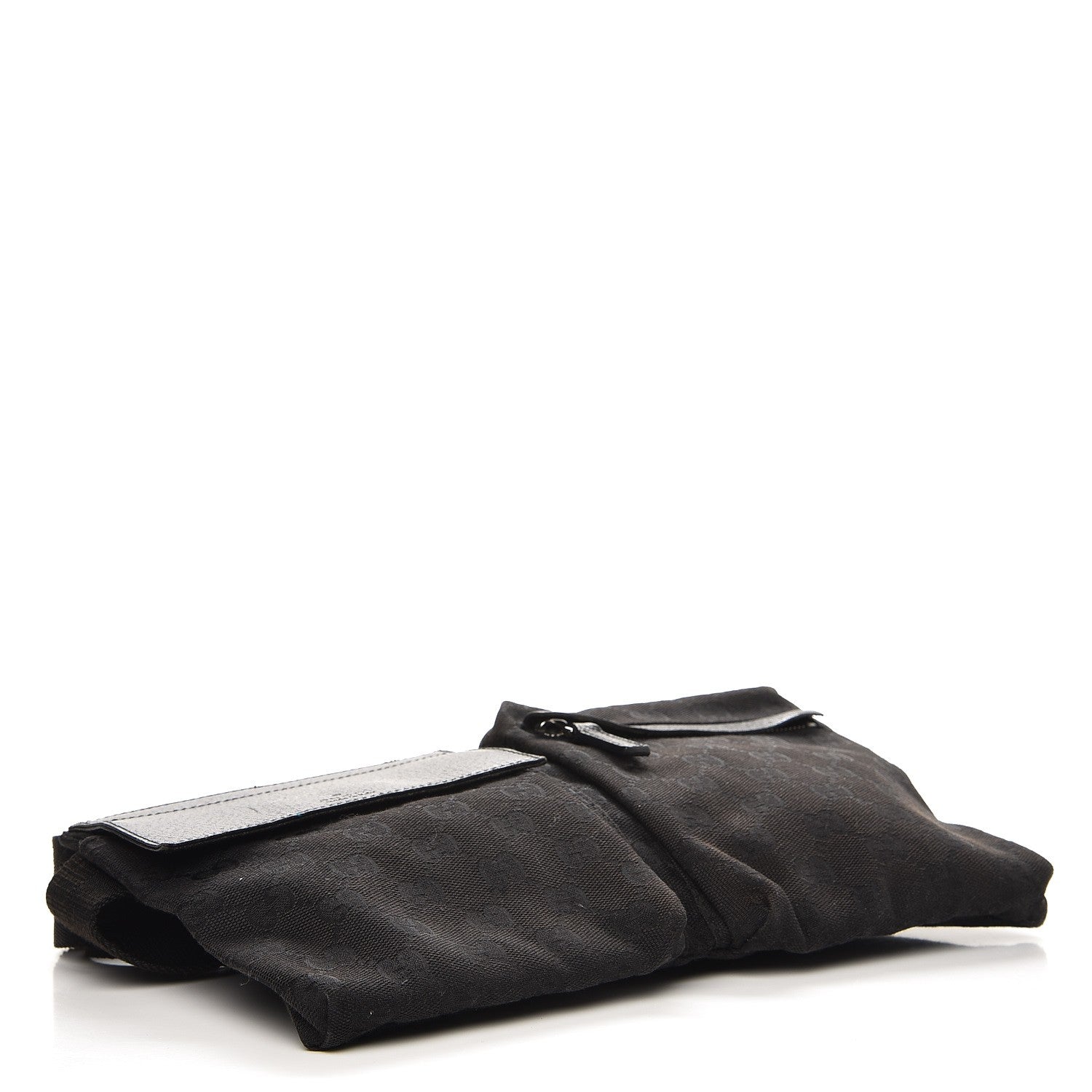 Gucci GG Monogram Double Pocket Belt Bag Black 4 of 8