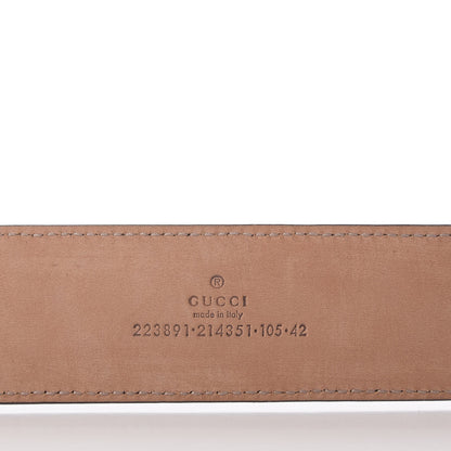 Gucci Imprime Monogram Interlocking G Belt 105 42 Black 4 of 6