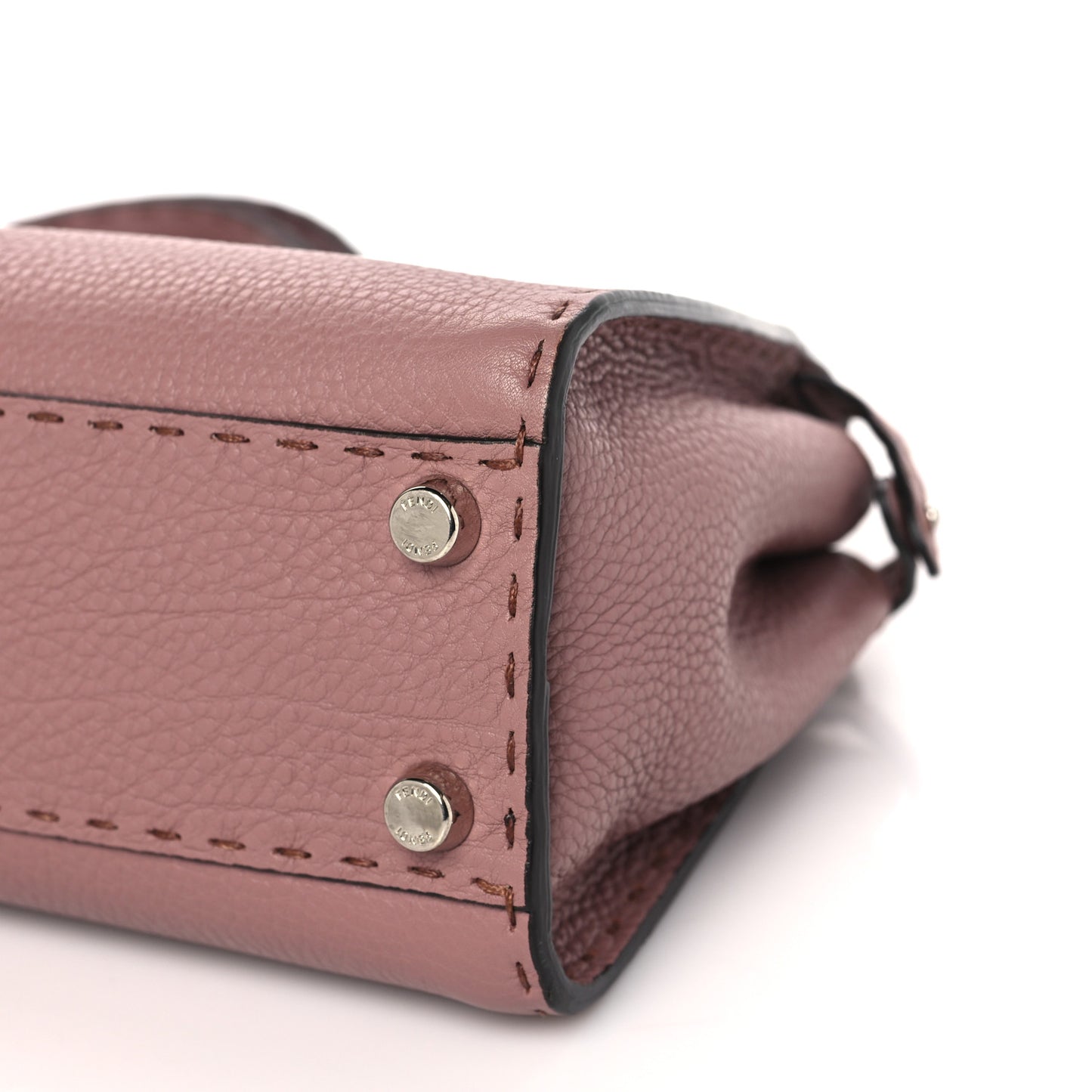 Cuoio Romano Selleria Bi-Color Mini Peekaboo Iconic Satchel English Rose Camelia