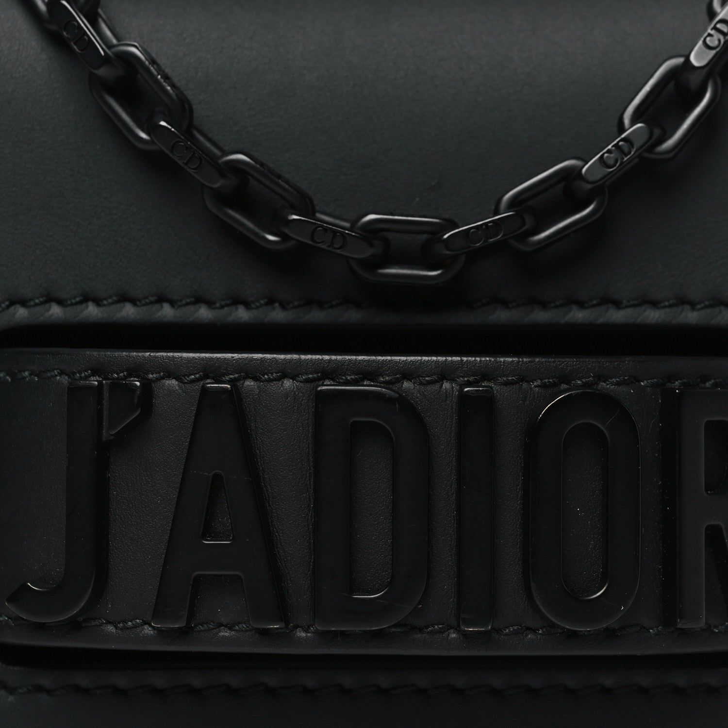 Christian Dior Ultra Matte Calfskin Mini J'Adior Chain Flap Bag Black 7 of 10
