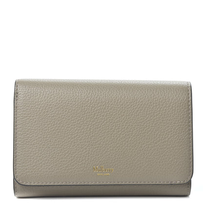 Mulberry Small Classic Grain Medium Continental French Wallet Solid Grey 1 of 9