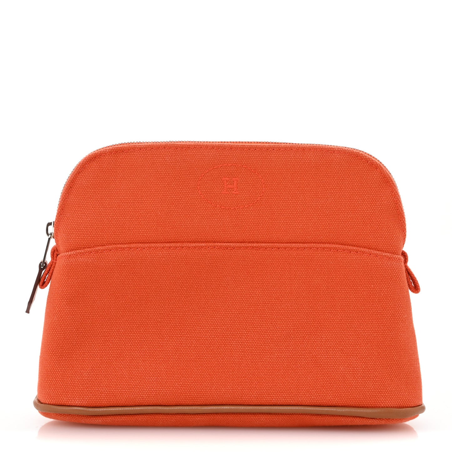 Cotton Canvas Mini Bolide Travel Cosmetic Pouch Feu