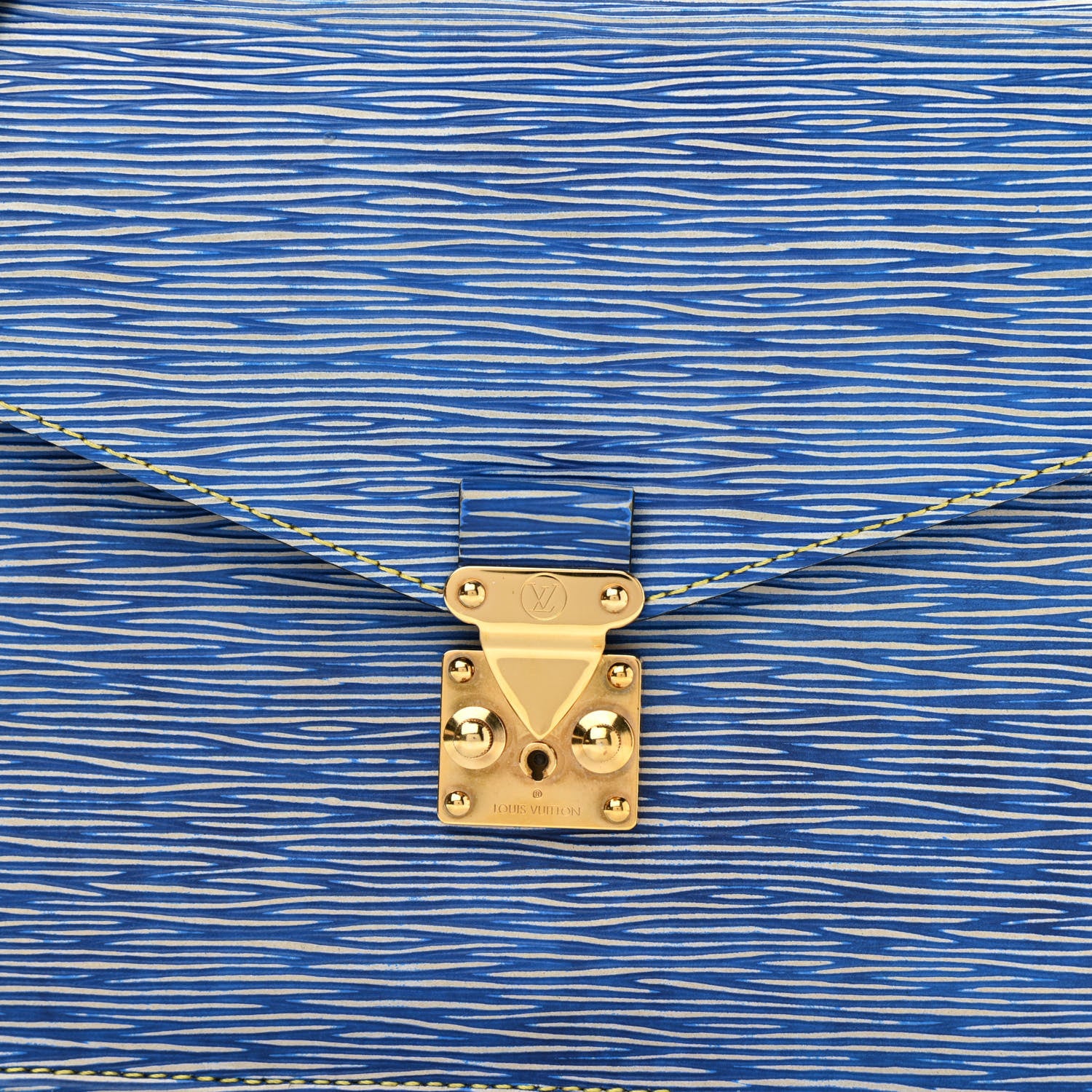 Louis Vuitton Epi Reverse Monogram Pochette Metis Denim Light 7 of 9