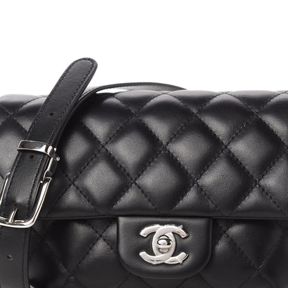 Chanel Calfskin Quilted CC Uniform Flap Belt Bag Black 10 of 11