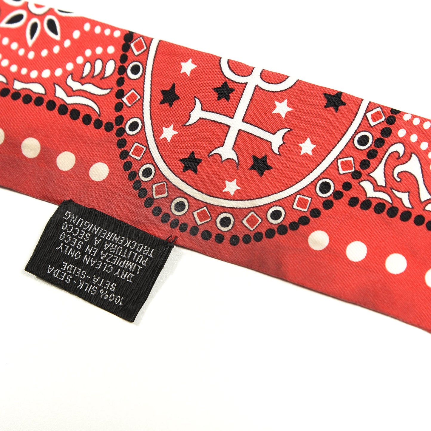 Silk Entre Ciel Et Mer Twilly Rouge White Black