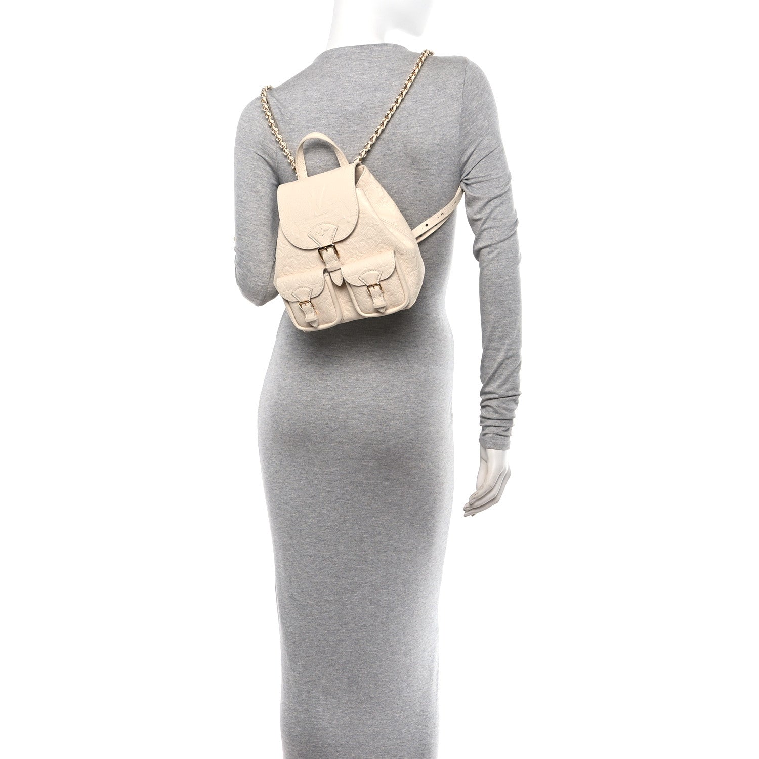 Louis Vuitton Empreinte Monogram Backup Backpack Cream 2 of 9