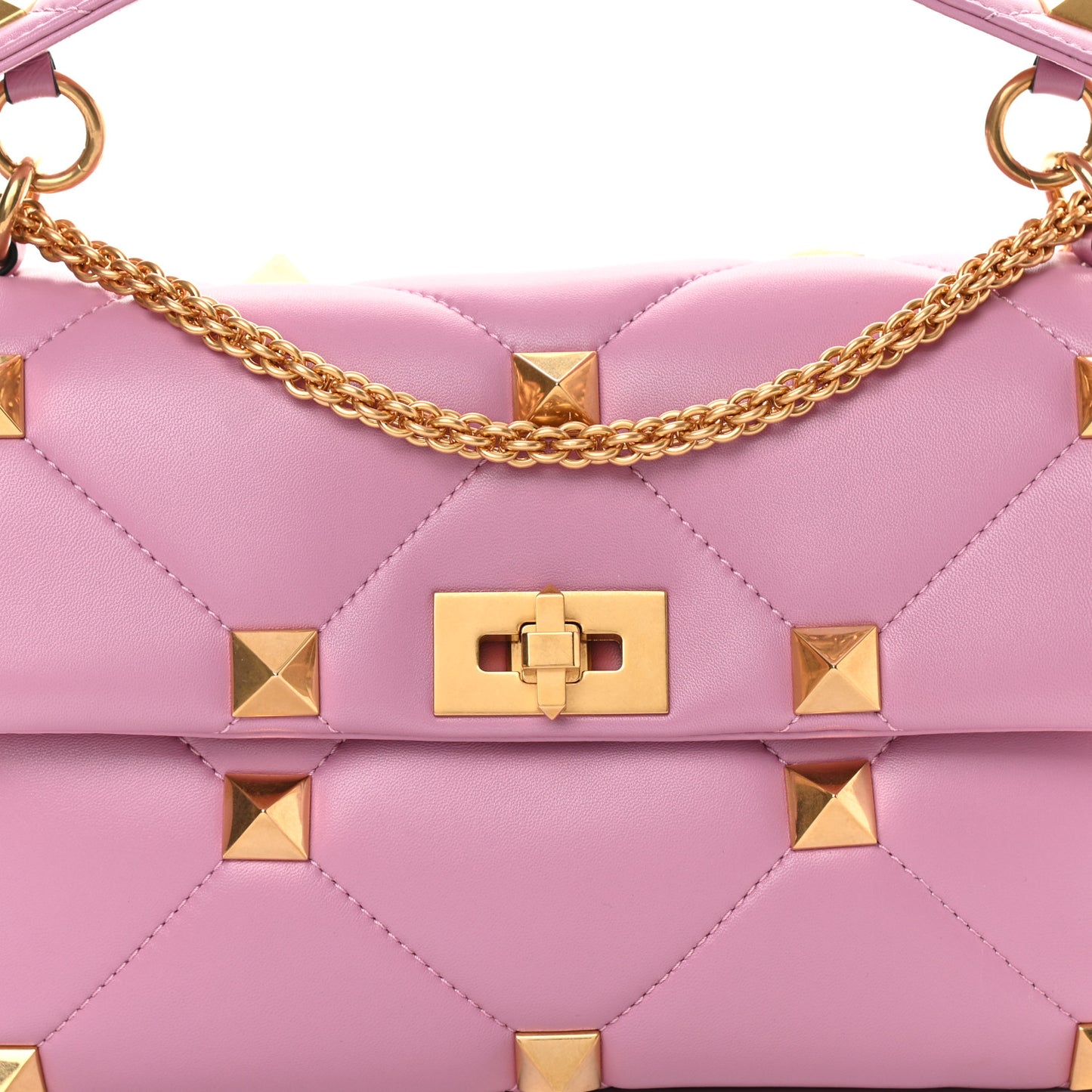Nappa Large Roman Stud Shoulder Bag Giacinto