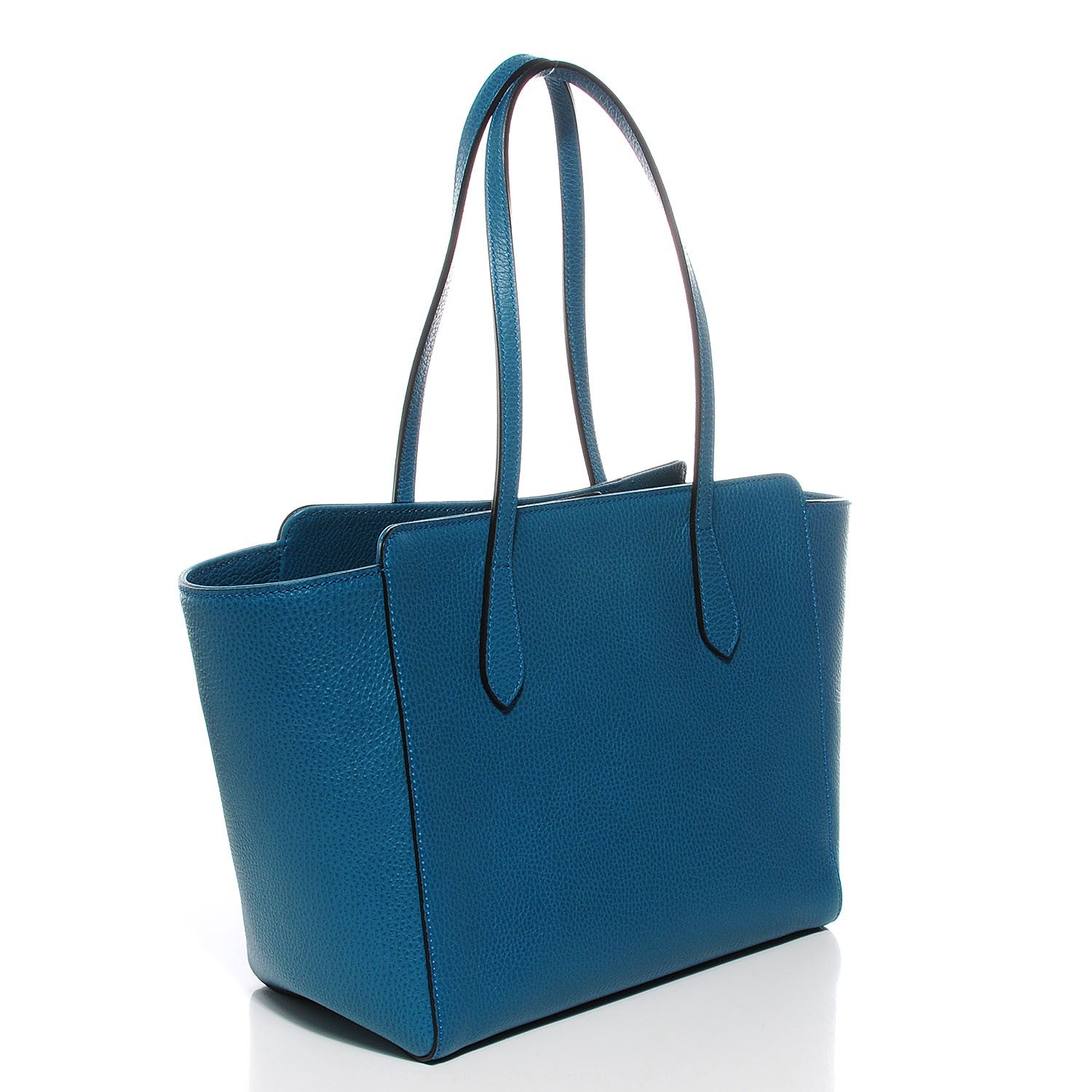 Gucci Dollar Calfskin Small Swing Tote Deep Cobalt 3 of 9