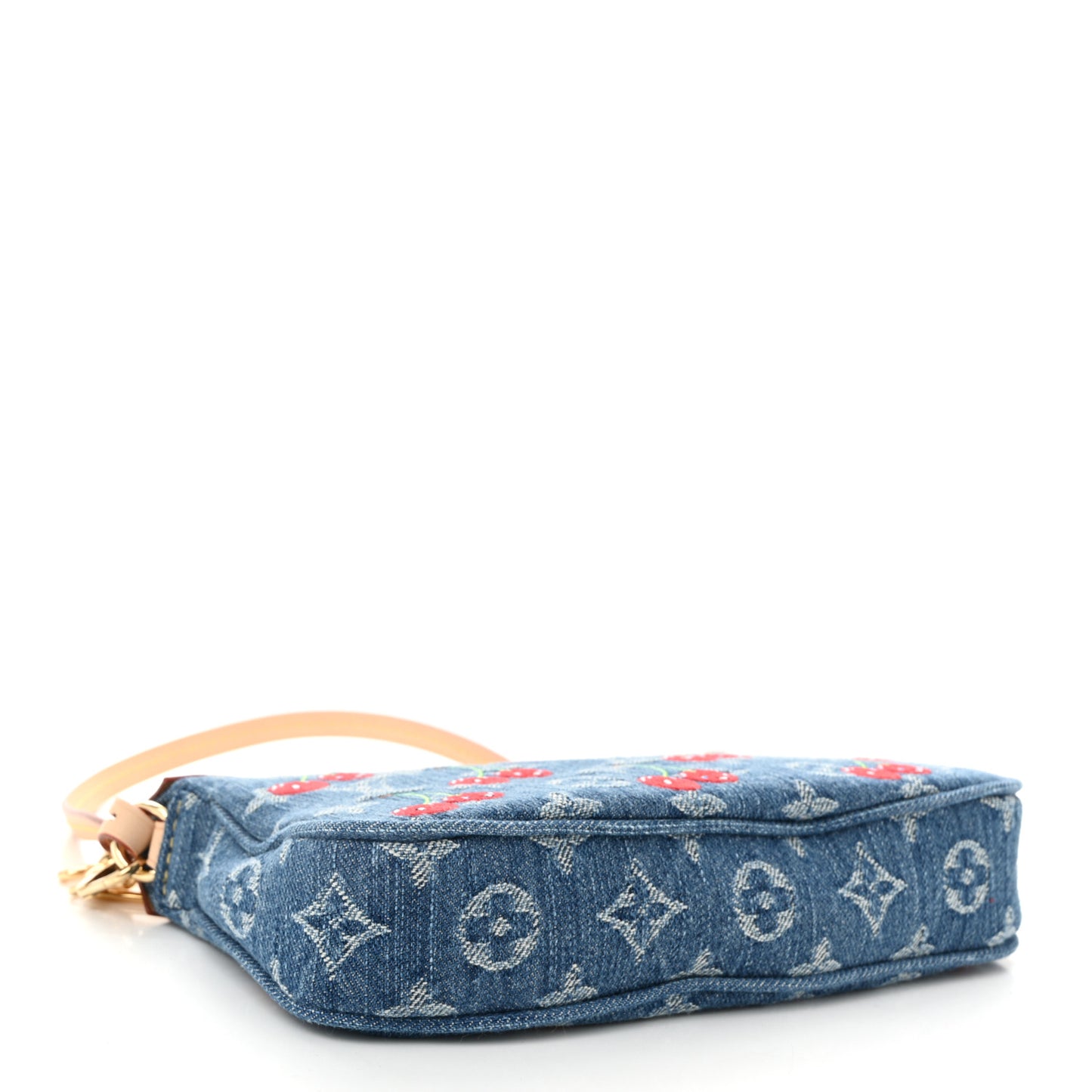 LV X TM Monogram Denim Cerises Pochette Accessories Blue