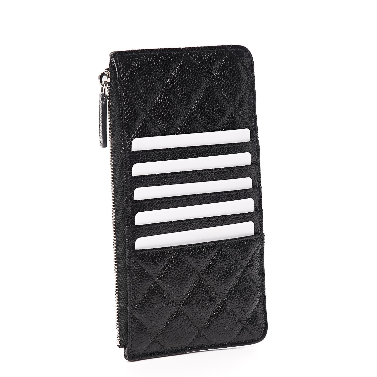 Chanel Caviar Quilted Classic Flat Wallet Pouch So Black 3 of 8