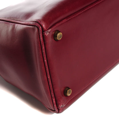Hermes Box Kelly Retourne 32 Rouge H 7 of 23