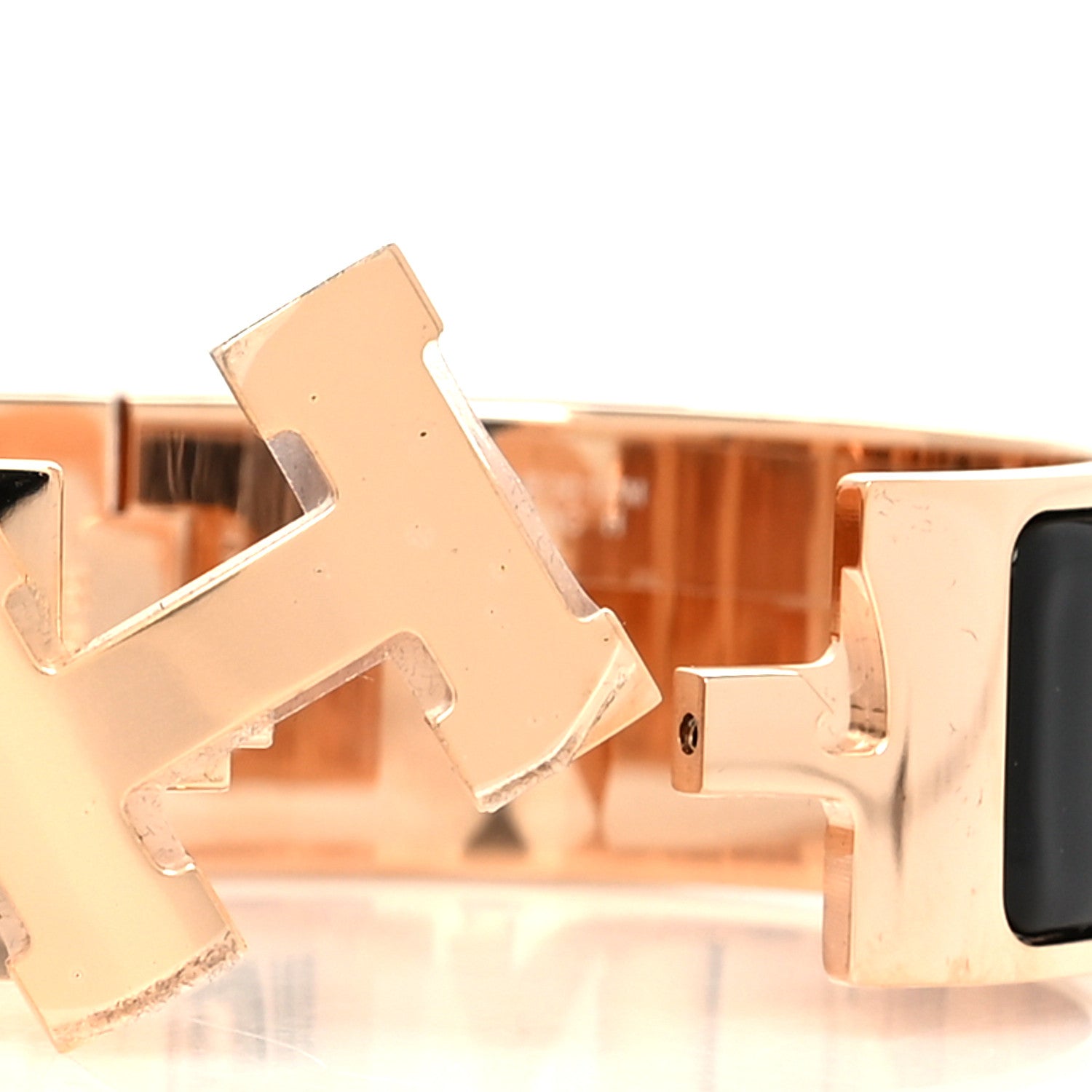 Hermes Enamel Wide Clic Clac H Bracelet PM Black 4 of 5