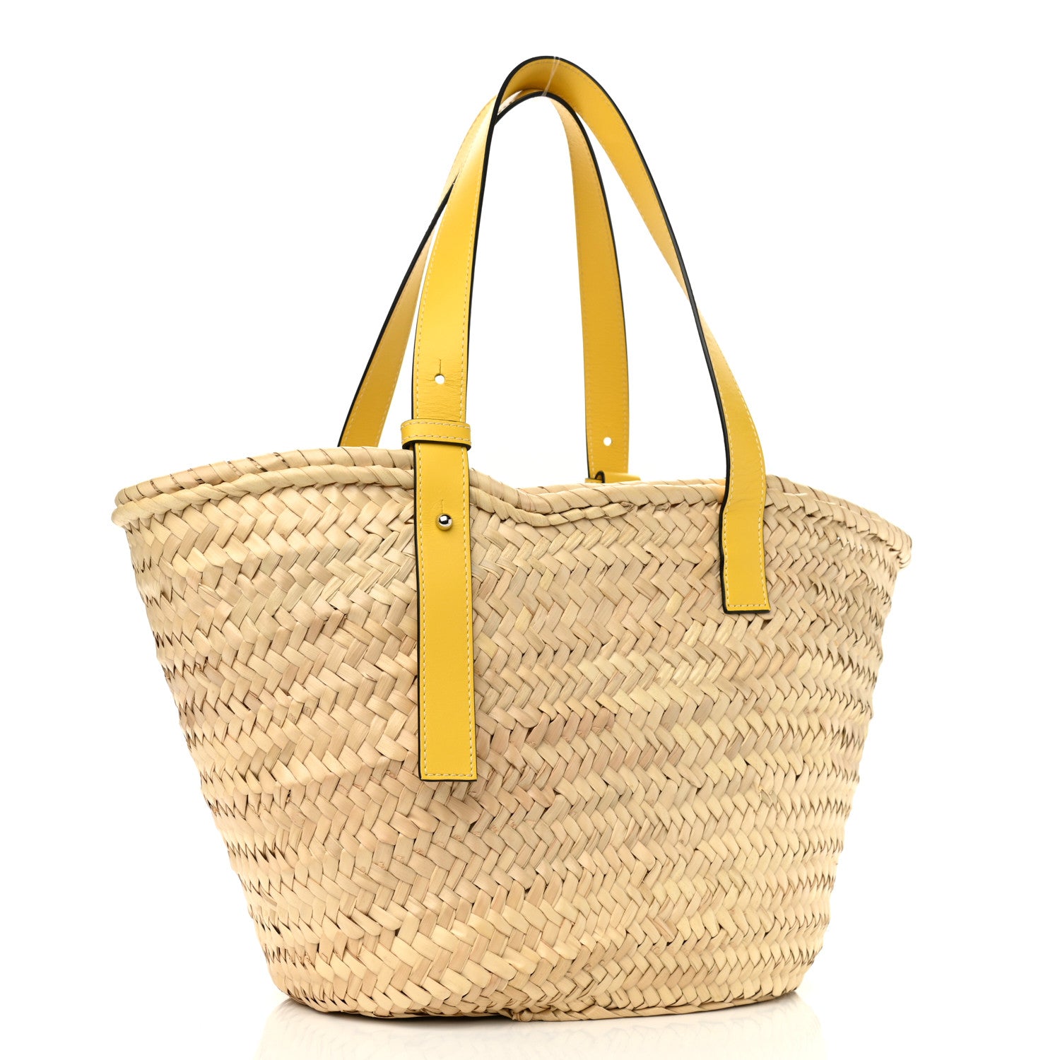 Loewe Raffia Basket Tote Bag Natural Yellow 3 of 11