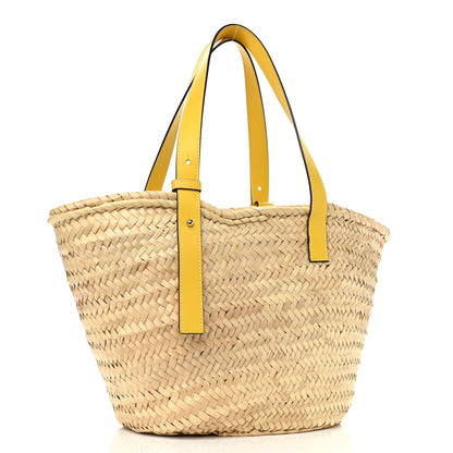Loewe Raffia Basket Tote Bag Natural Yellow 3 of 11