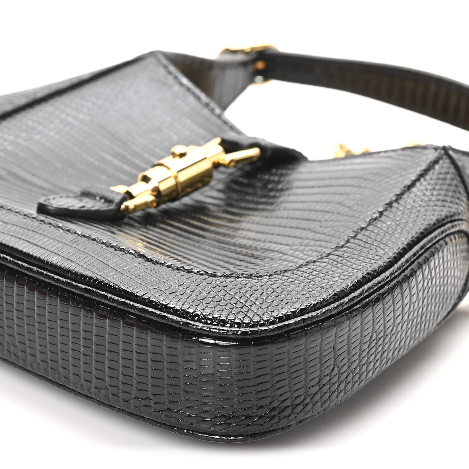 Gucci Lizard Mini Jackie 1961 Black 10 of 11