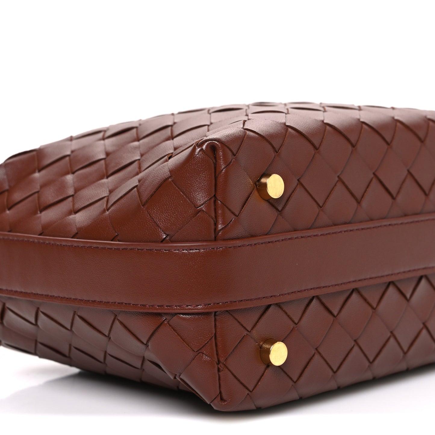 Calfskin Nappa Intrecciato Mini Wallace Sapele
