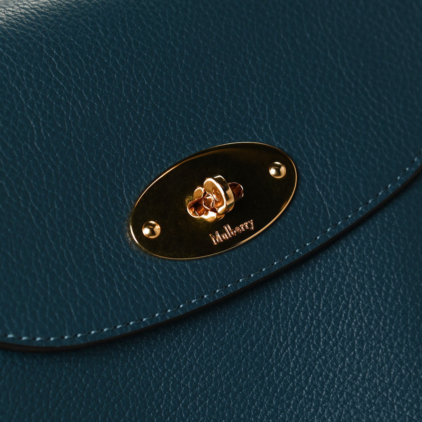 Classic Grain Calfskin Mini Bayswater Backpack Deep Sea