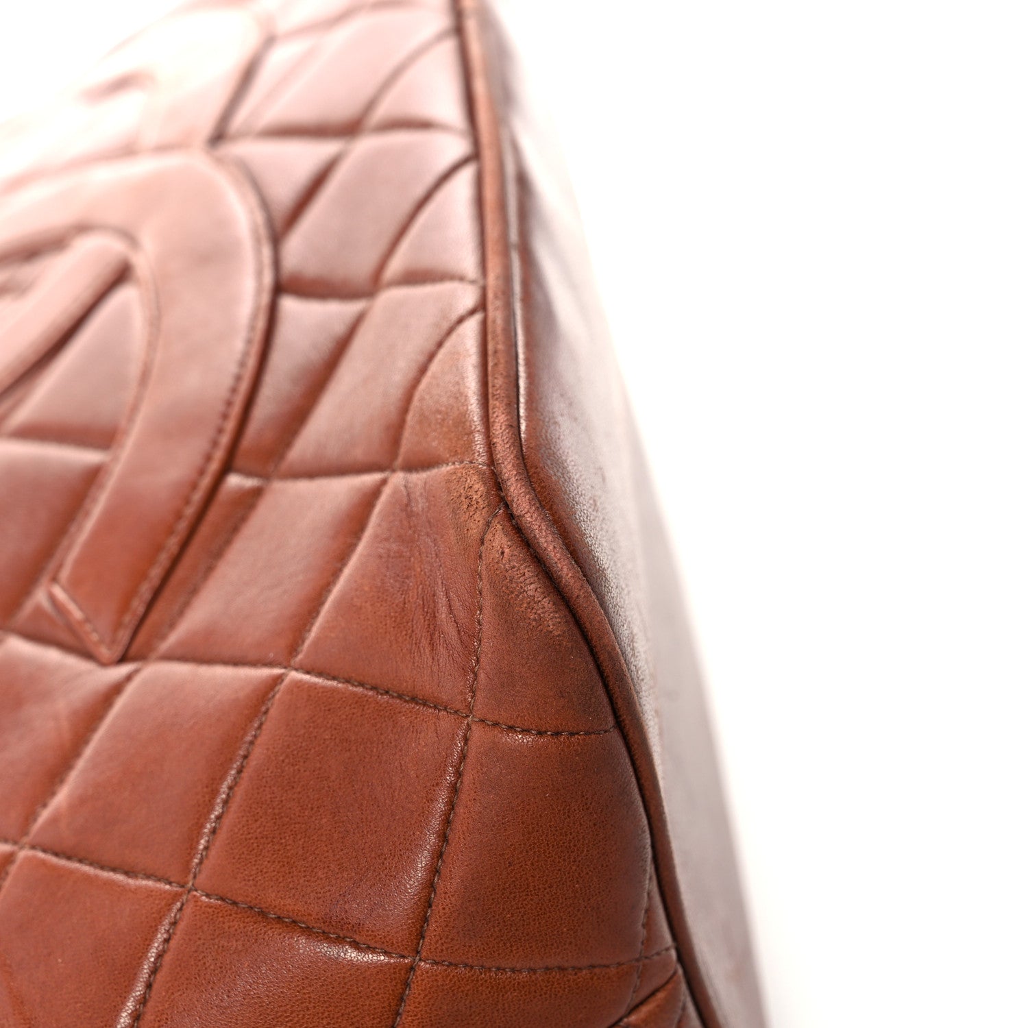 Chanel Lambskin Quilted Medallion Tote Brown 8 of 26