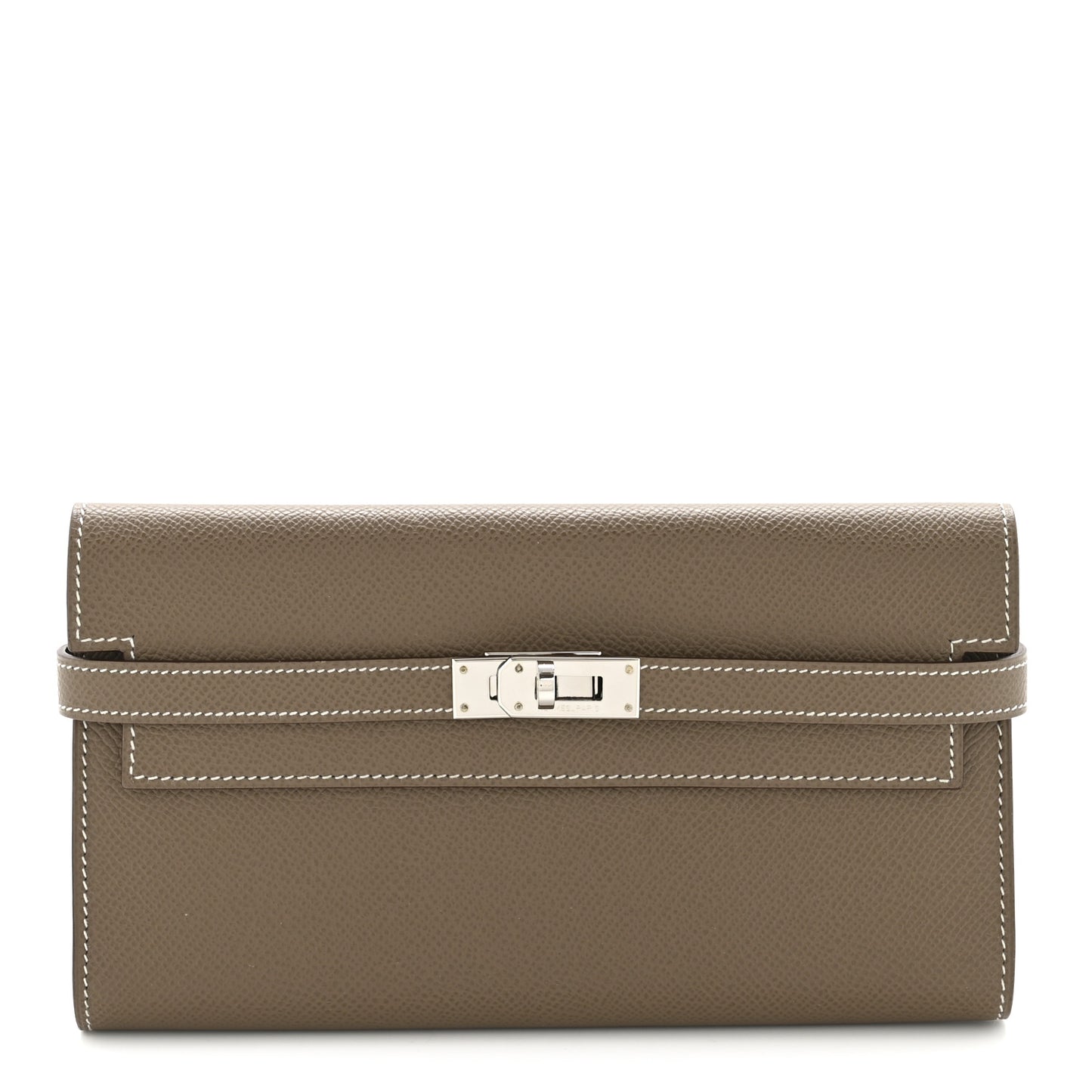 Epsom Kelly Longue Wallet Etoupe