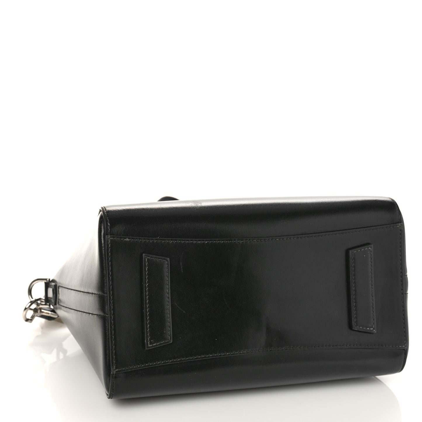 Shiny Lord Calfskin Small Antigona Black