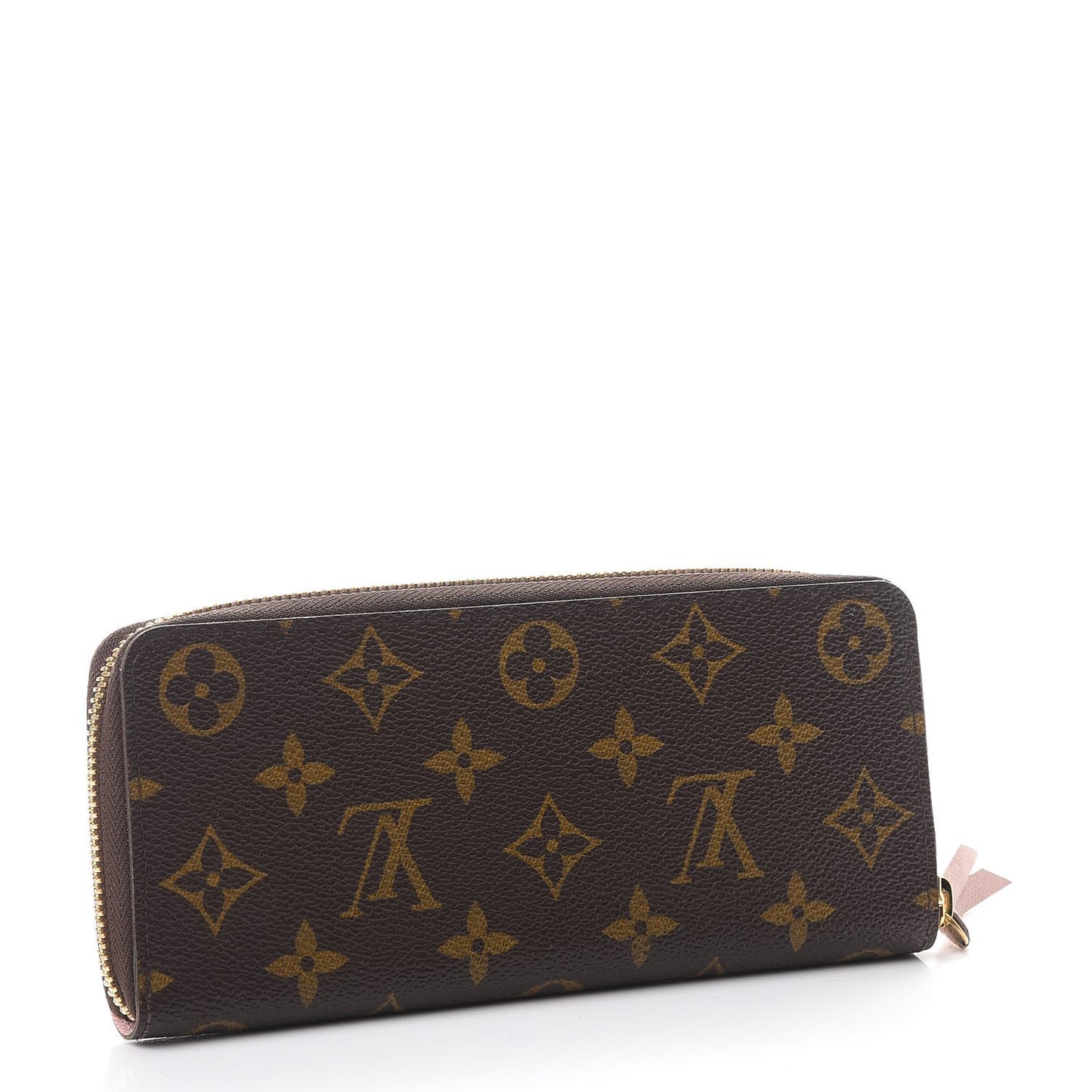 Monogram Clemence Wallet Rose Ballerine