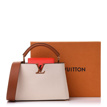 Louis Vuitton Taurillon Capucines BB Vanilla Light Beige Sienna Brown Tonic Orange 11 of 11