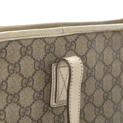 Gucci GG Supreme Monogram Medium Zippered Shopping Tote Off White 15 of 21