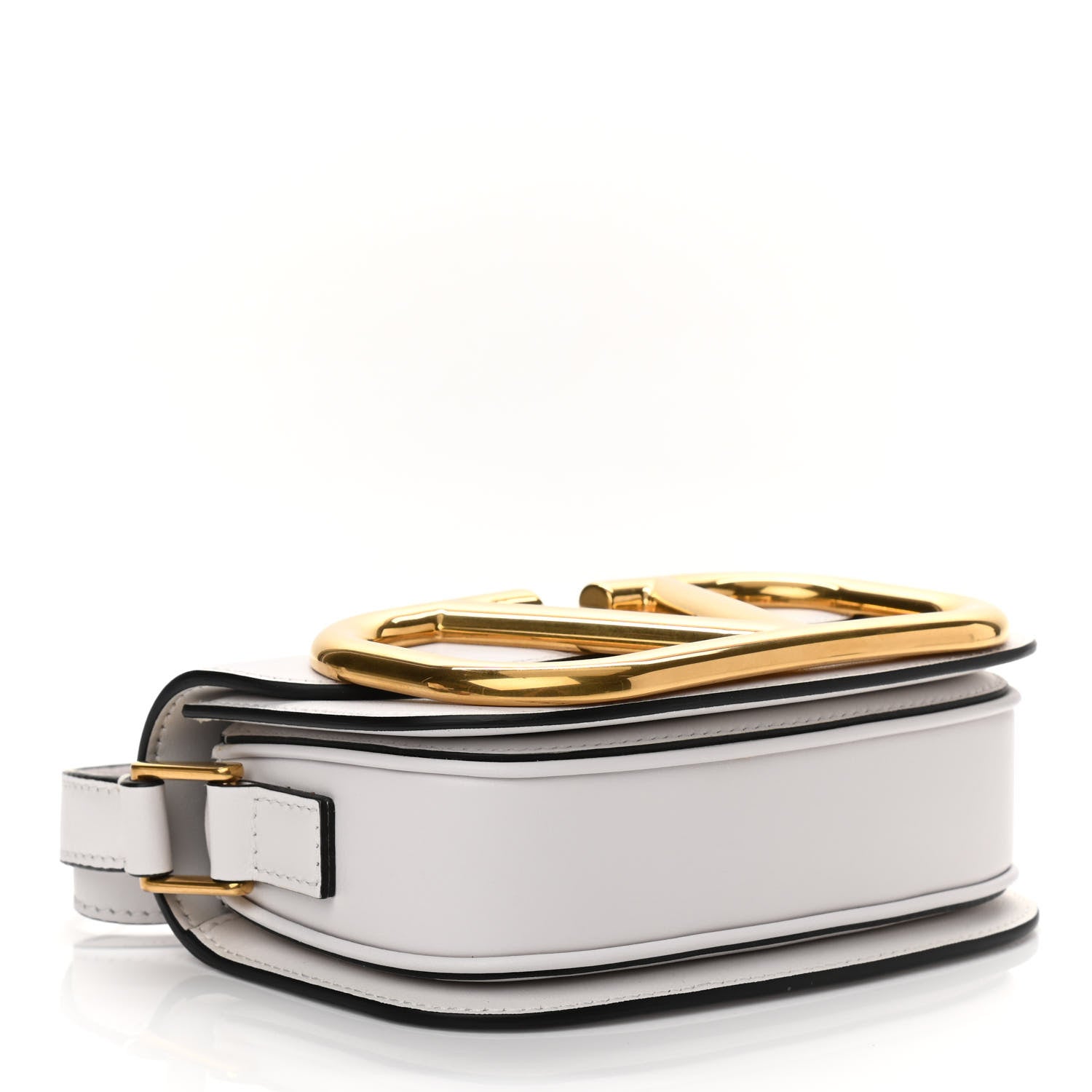 Valentino Garavani Calfskin Small Supervee Crossbody Bag Optic White 3 of 8